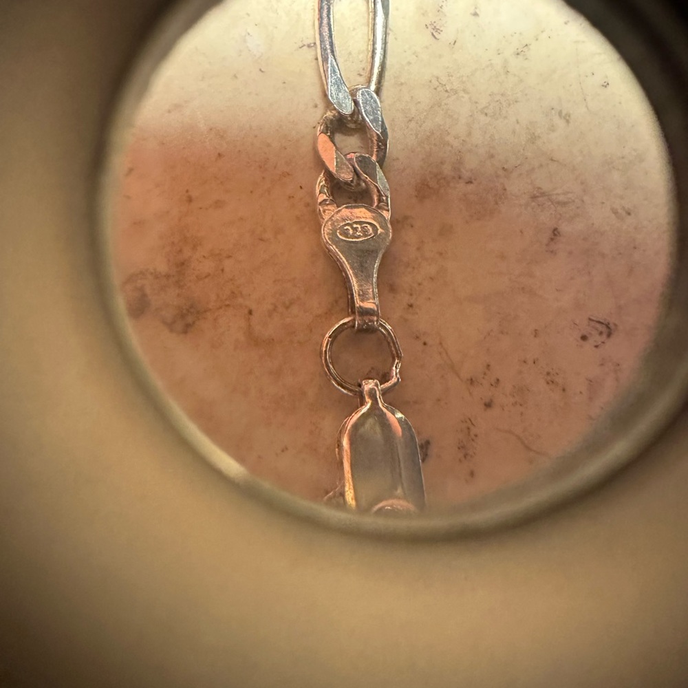 Sterling Silver Figaro necklace - Picture 4 of 8